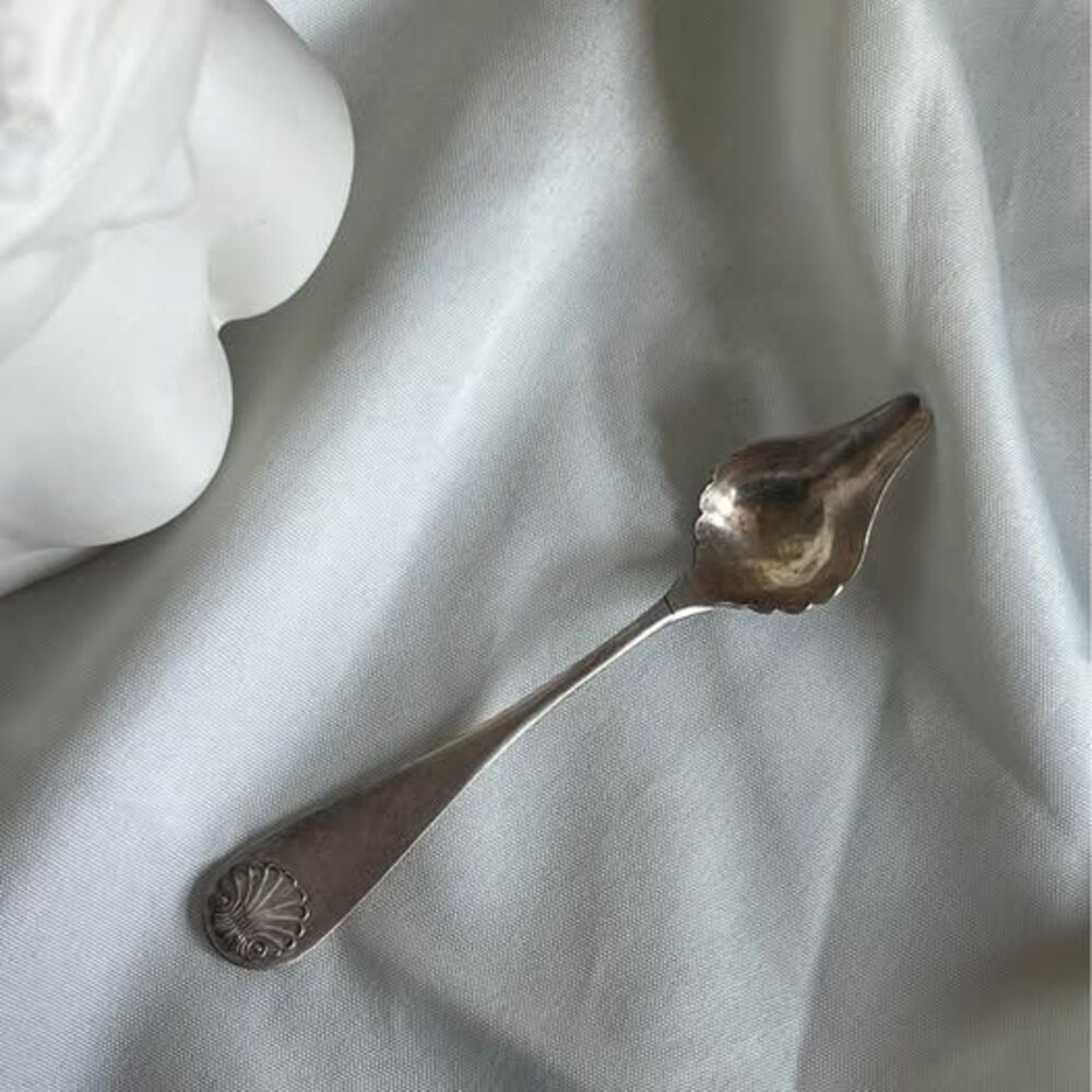 Vintage Silver-plated Spoon with Shell Motif